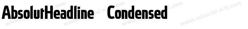AbsolutHeadline2021 Condensed字体转换